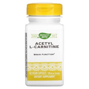 Thực phẩm chức năng Nature's Way Acetyl L-Carnitine 500 mg 60 Vegan Capsules 033674156636