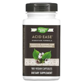 Thực phẩm chức năng Nature's Way Acid Ease Digestion Formula 180 Vegan Capsules 750856606184