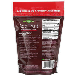 Thực phẩm bổ sung Nature's Way ActiFruit Cranberry Fruit Chew 500 mg 20 Soft Chews 763948078424