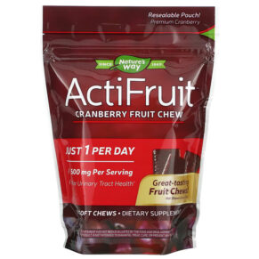 Thực phẩm chức năng Nature's Way ActiFruit Cranberry Fruit Chew 500 mg 20 Soft Chews 763948078424