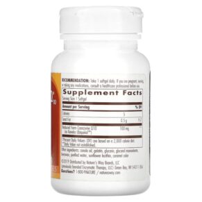 Thực phẩm bổ sung Nature's Way ActivLife Q10 100 mg 60 Softgels 763948065165