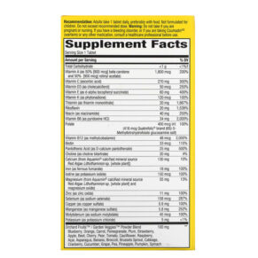 Thực phẩm bổ sung Nature's Way Alive! Adult Ultra Potency Complete Multivitamin 60 Tablets 033674156797