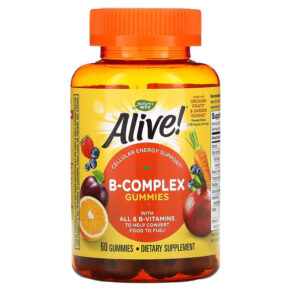 Thực phẩm chức năng Nature's Way Alive! B-Complex Gummies Mango 60 Gummies 033674104835