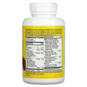 Thực phẩm bổ sung Nature's Way Alive! Calcium with Vitamin D3 Vitamin K2 Magnesium 325 mg 180 Tablets 033674105016