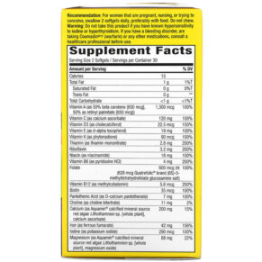 Thực phẩm bổ sung Nature's Way Alive! Complete Premium Prenatal Multivitamin 200 mg 60 Vegetarian Softgels 033674112090