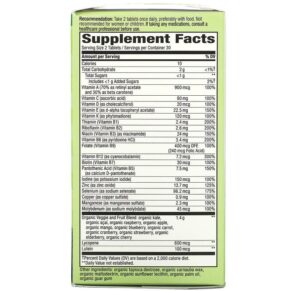 Thực phẩm bổ sung Nature's Way Alive! Garden Goodness Men's Multivitamin 60 Tablets 033674121122