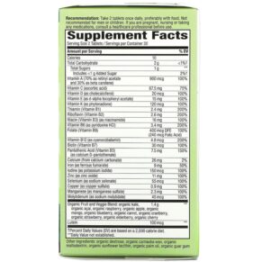 Thực phẩm bổ sung Nature's Way Alive! Garden Goodness Women's Multivitamin 60 Tablets 033674121115