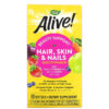 Thực phẩm chức năng Nature's Way Alive! Hair Skin & Nails Multi-Vitamin Strawberry 60 Softgels 033674110942