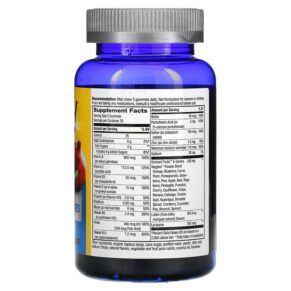 Thực phẩm bổ sung Nature's Way Alive! Men's 50+ Premium Gummies Complete Multivitamin Orange Grape & Cherry 75 Gummies 033674158982