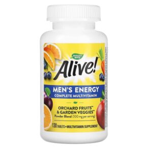 Thực phẩm chức năng Nature's Way Alive! Men's Energy Complete Multivitamin 100 mg 130 Tablets 033674137161