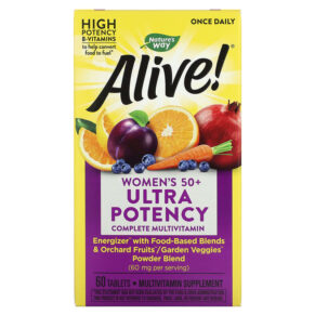 Thực phẩm chức năng Nature's Way Alive! Once Daily Women's 50+ Ultra Potency Complete Multivitamin 60 Tablets 033674156926