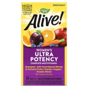 Thực phẩm chức năng Nature's Way Alive! Once Daily Women's Ultra Potency Complete Multivitamin 60 Tablets 033674156865
