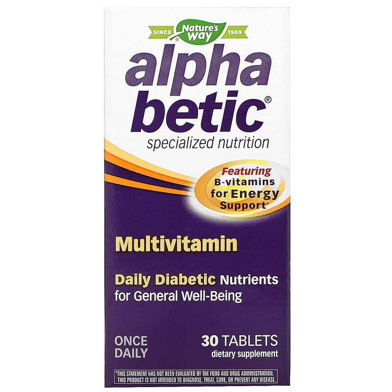 Nature's Way Alpha Betic Multivitamin 30 Tablets 8 Thực phẩm chức năng Nature's Way Alpha Betic Multivitamin 30 Tablets 020065600380