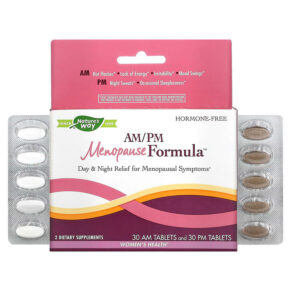 Thực phẩm chức năng Nature's Way AM/PM Menopause Formula Women's Health 30 AM Tablets & 30 PM Tablets 763948072064