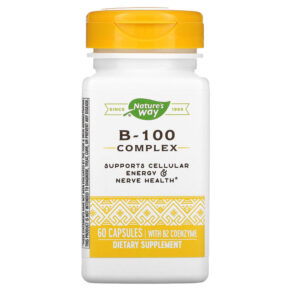 Thực phẩm chức năng Nature's Way B-100 Complex with B2 Coenzyme 60 Capsules 033674405208