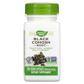 Thực phẩm chức năng Nature's Way Black Cohosh Root 540 mg 100 Vegan Capsules 033674105009