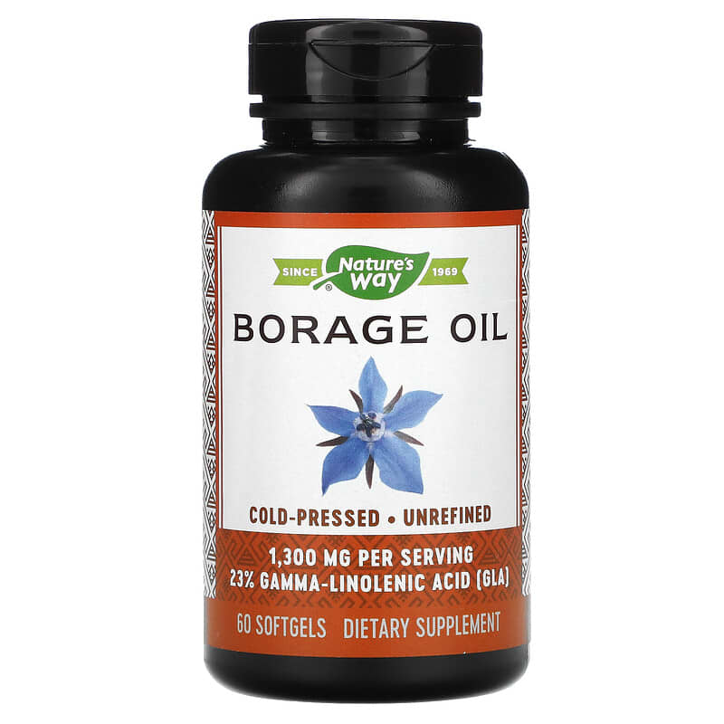 Nature's Way Borage Oil 1.300 mg 60 Softgels 8 Thực phẩm chức năng Nature's Way Borage Oil 1.300 mg 60 Softgels 033674154137