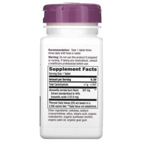 Thực phẩm bổ sung Nature's Way Boswellia 307 mg 60 Tablets 033674644003