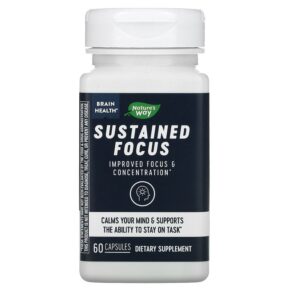 Thực phẩm chức năng Nature's Way Brain Health Sustained Focus 60 Capsules 033674136911