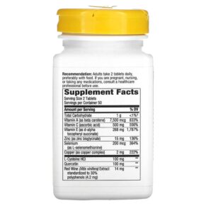 Thực phẩm bổ sung Nature's Way Cell Formula 100 Tablets 033674451410
