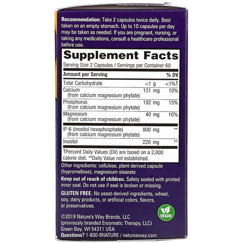 Nature's Way Cell Forté IP-6 & Inositol 120 Vegan Capsules 2 Thực phẩm bổ sung Nature's Way Cell Forté IP-6 & Inositol 120 Vegan Capsules 763948058020