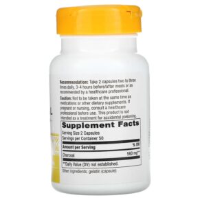 Thực phẩm bổ sung Nature's Way Charcoal Activated 280 mg 100 Capsules 033674451717