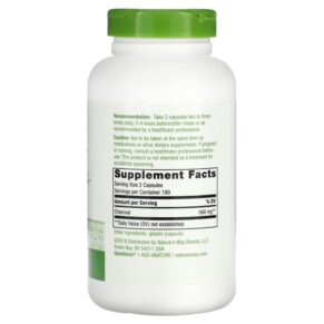 Thực phẩm bổ sung Nature's Way Charcoal Activated 280 mg 360 Capsules 033674119501