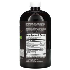 Thực phẩm bổ sung Nature's Way Chlorofresh Liquid Chlorophyll Mint 132 mg 16 fl oz (473.2 ml) 358008035013