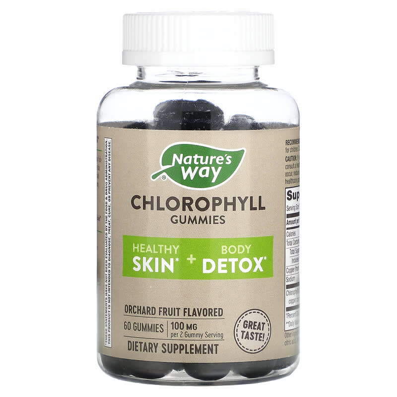 Nature's Way Chlorophyll Gummies Orchard Fruit 50 mg 60 Gummies 8 Thực phẩm chức năng Nature's Way Chlorophyll Gummies Orchard Fruit 50 mg 60 Gummies 033674142608