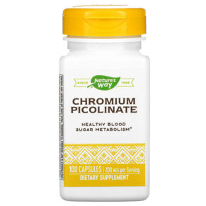 Thực phẩm chức năng Nature's Way Chromium Picolinate 200 mcg 100 Capsules 033674410318