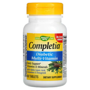 Thực phẩm chức năng Nature's Way Completia Diabetic Multi-Vitamin 60 Tablets 033674149232