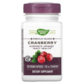Thực phẩm chức năng Nature's Way Cranberry 400 mg 120 Vegan Capsules 033674151358