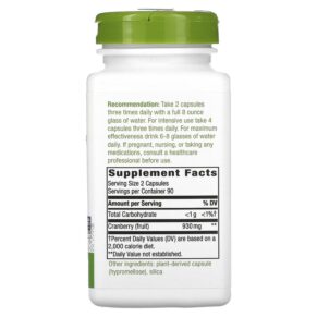 Thực phẩm bổ sung Nature's Way Cranberry Fruit 465 mg 180 Vegan Capsules 033674153611