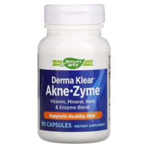 Thực phẩm chức năng Nature's Way Derma Klear Akne-Zyme 90 Capsules 763948010592