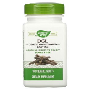 Thực phẩm chức năng Nature's Way DGL Deglycyrrhizinated Licorice 100 Chewable Tablets 763948090211