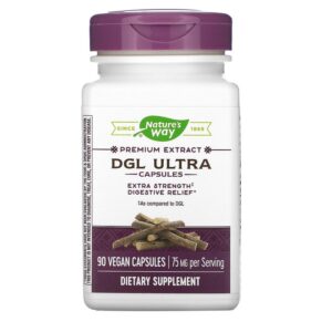 Thực phẩm chức năng Nature's Way DGL Ultra 75 mg 90 Vegan Capsules 033674129159