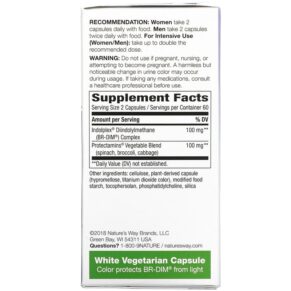 Thực phẩm bổ sung Nature's Way DIM-plus Estrogen Metabolism 120 Vegetarian Capsules 033674148501