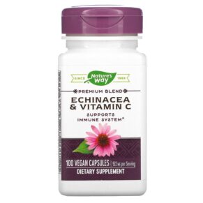 Thực phẩm chức năng Nature's Way Echinacea & Vitamin C 461 mg 100 Vegan Capsules 033674004173