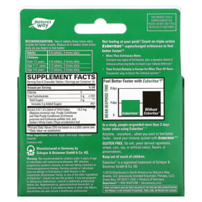 Thực phẩm bổ sung Nature's Way Esberitox Supercharged Echinacea 100 Chewable Tablets 763948099511