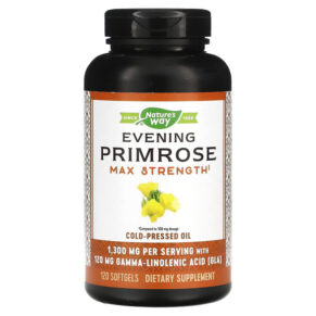 Thực phẩm chức năng Nature's Way Evening Primrose Cold-Pressed Oil Max Strength 1.300 mg 120 Softgels 033674154199