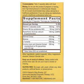 Thực phẩm bổ sung Nature's Way Fatigued to Fantastic! Adrenal Stress End 60 Capsules 763948040353