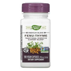 Thực phẩm chức năng Nature's Way Fenu-Thyme 450 mg 100 Vegan Capsules 033674003503