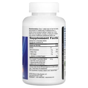Thực phẩm bổ sung Nature's Way Fiber Delights Vanilla 60 Chewable Tablets 763948075263