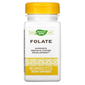 Thực phẩm chức năng Nature's Way Folate 800 mcg 100 Capsules 033674404515