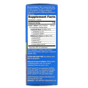 Thực phẩm bổ sung Nature's Way Fortify Optima Daily Probiotic 50 Billion 30 Delayed-Release Vegetarian Capsules 033674103371