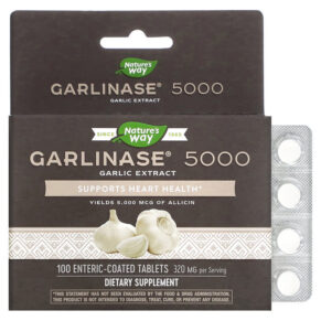Thực phẩm chức năng Nature's Way Garlinase 5000 320 mg 100 Enteric-Coated Tablets 763948085019