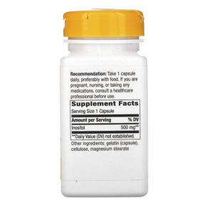 Thực phẩm bổ sung Nature's Way Inositol 500 mg 100 Capsules 033674404614