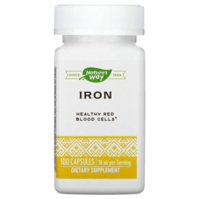 Thực phẩm chức năng Nature's Way Iron 18 mg 100 Capsules 033674410417