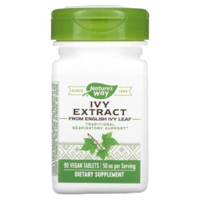 Thực phẩm chức năng Nature's Way Ivy Extract 25 mg 90 Vegan Tablets 763948082391