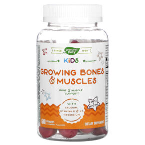 Thực phẩm chức năng Nature's Way Kids Growing Bones & Muscles Ages 2 + Wildberry 60 Gummies 033674133712